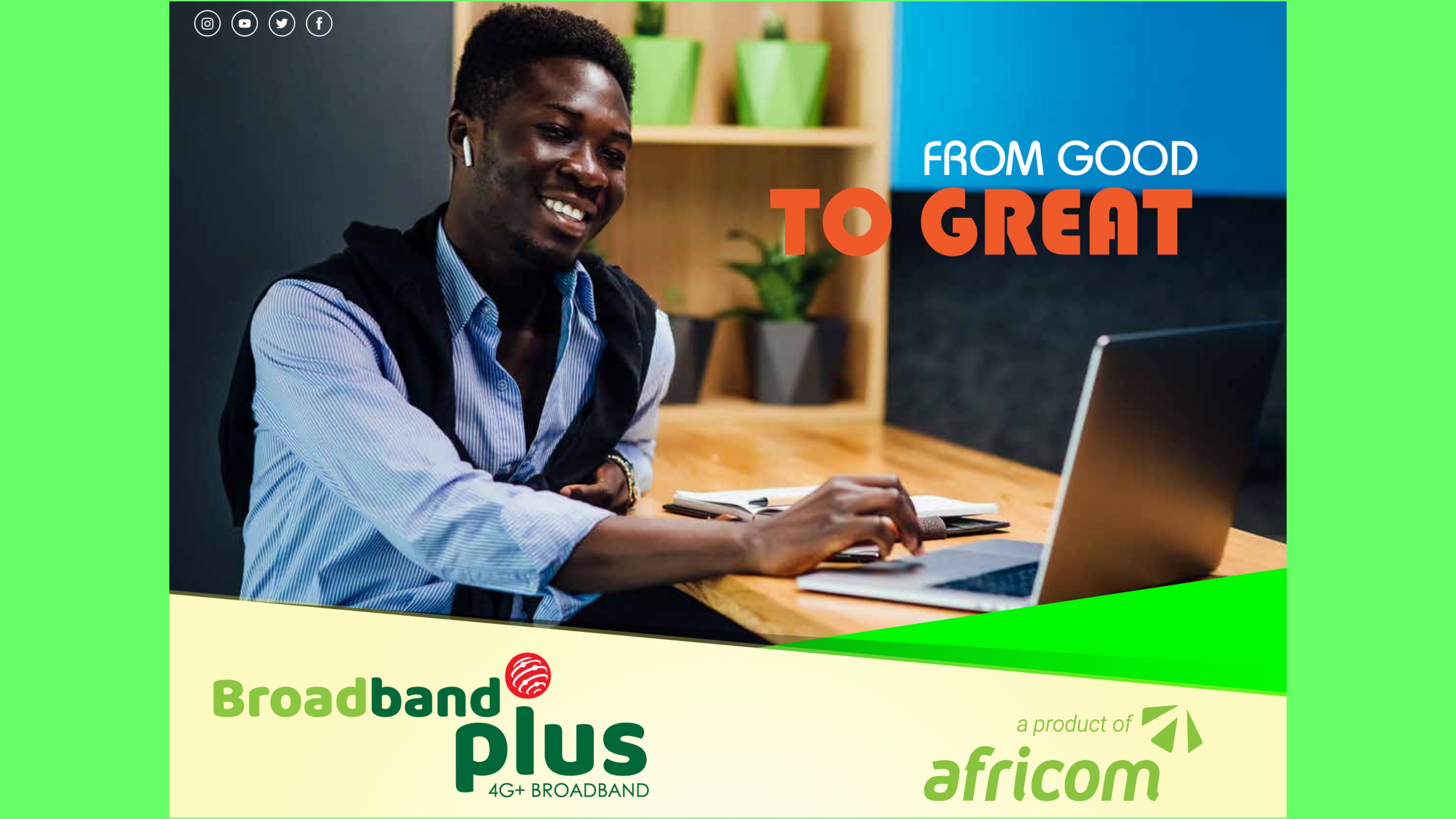 Family enjoying Broadband Plus internet
